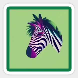 zebra stripes cute Sticker